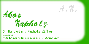 akos napholz business card